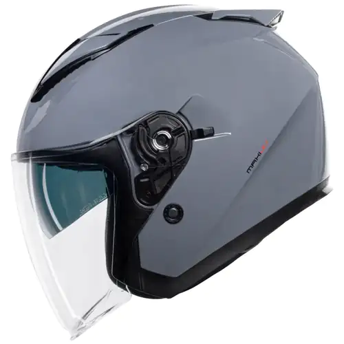 Capacete de Mota Aberto CMS MAXI-JET PLAIN Nardo Grey T-M